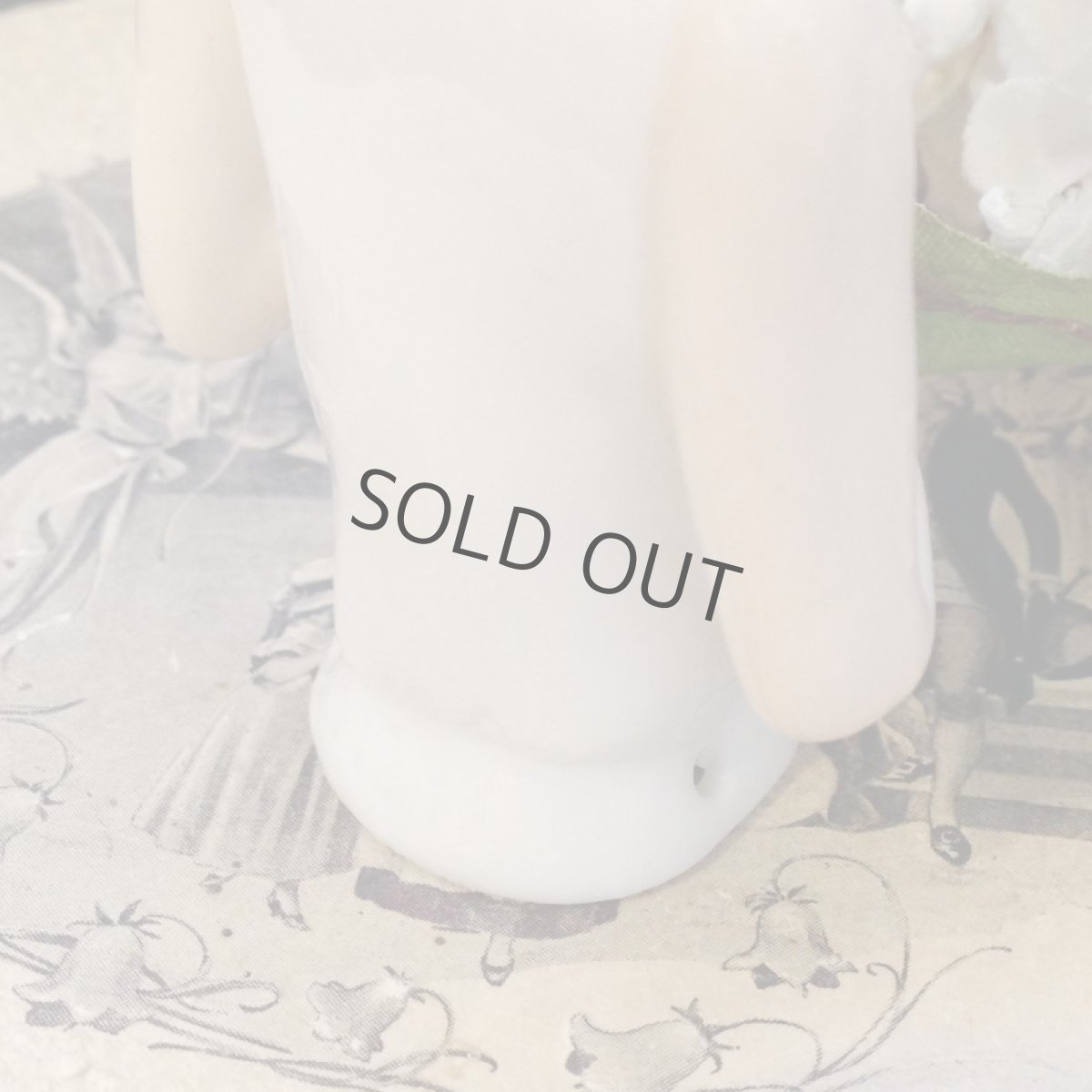 画像8: ピンクッションドール アールデコ 女の子 ブルードット (8)