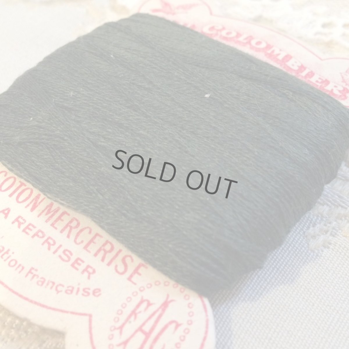 画像3: 手芸用品 台紙 糸巻き 深緑色 ハト (3)