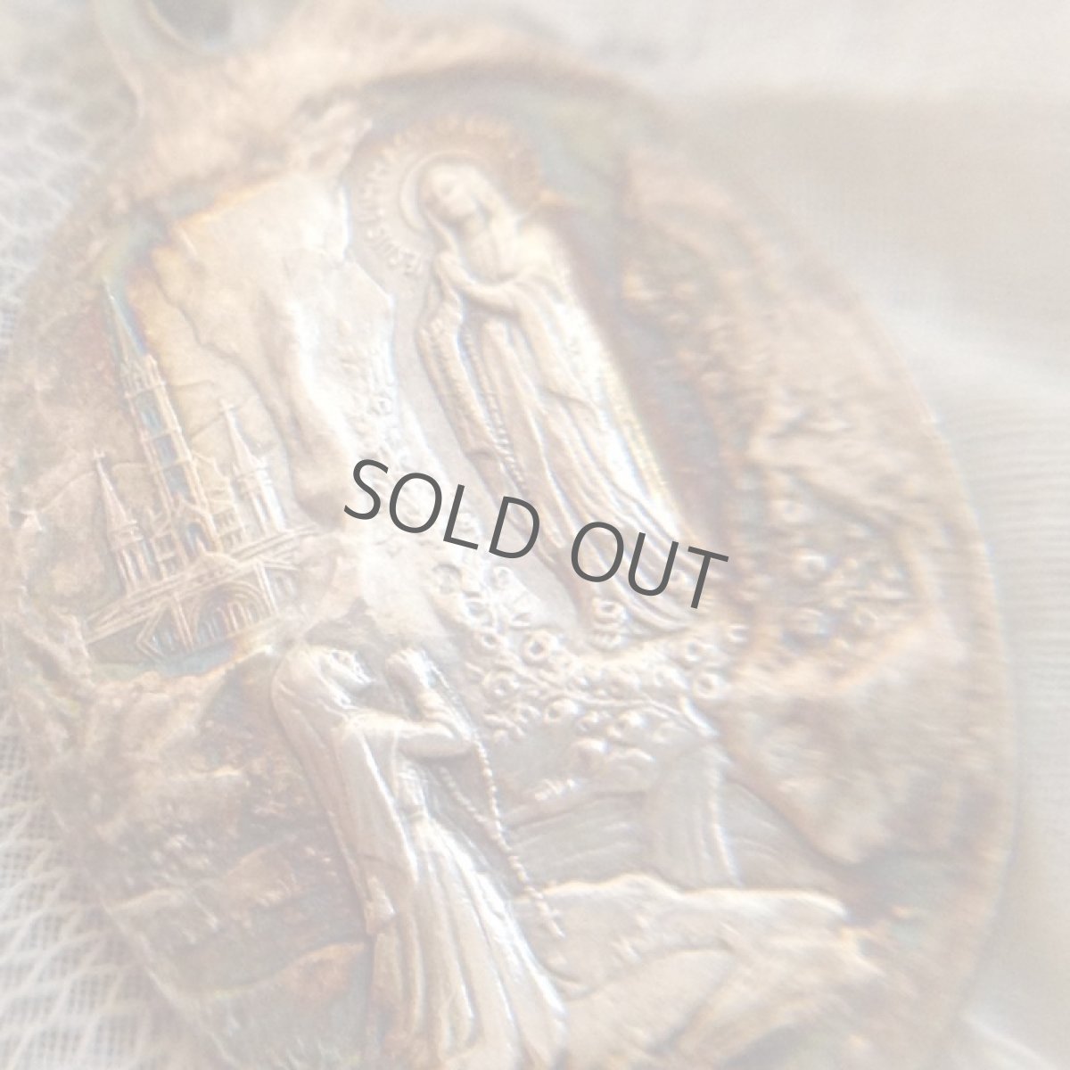 画像4: メダイ 聖母/ルルドの泉ベルナデット 円 (4)