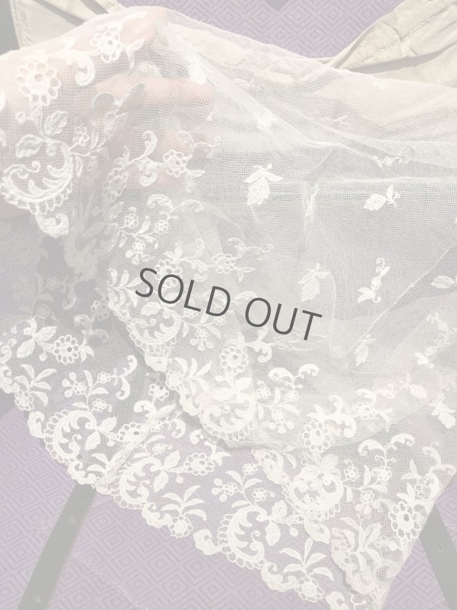 画像5: チュールレース エクリュ色 筒状パーツ (5)