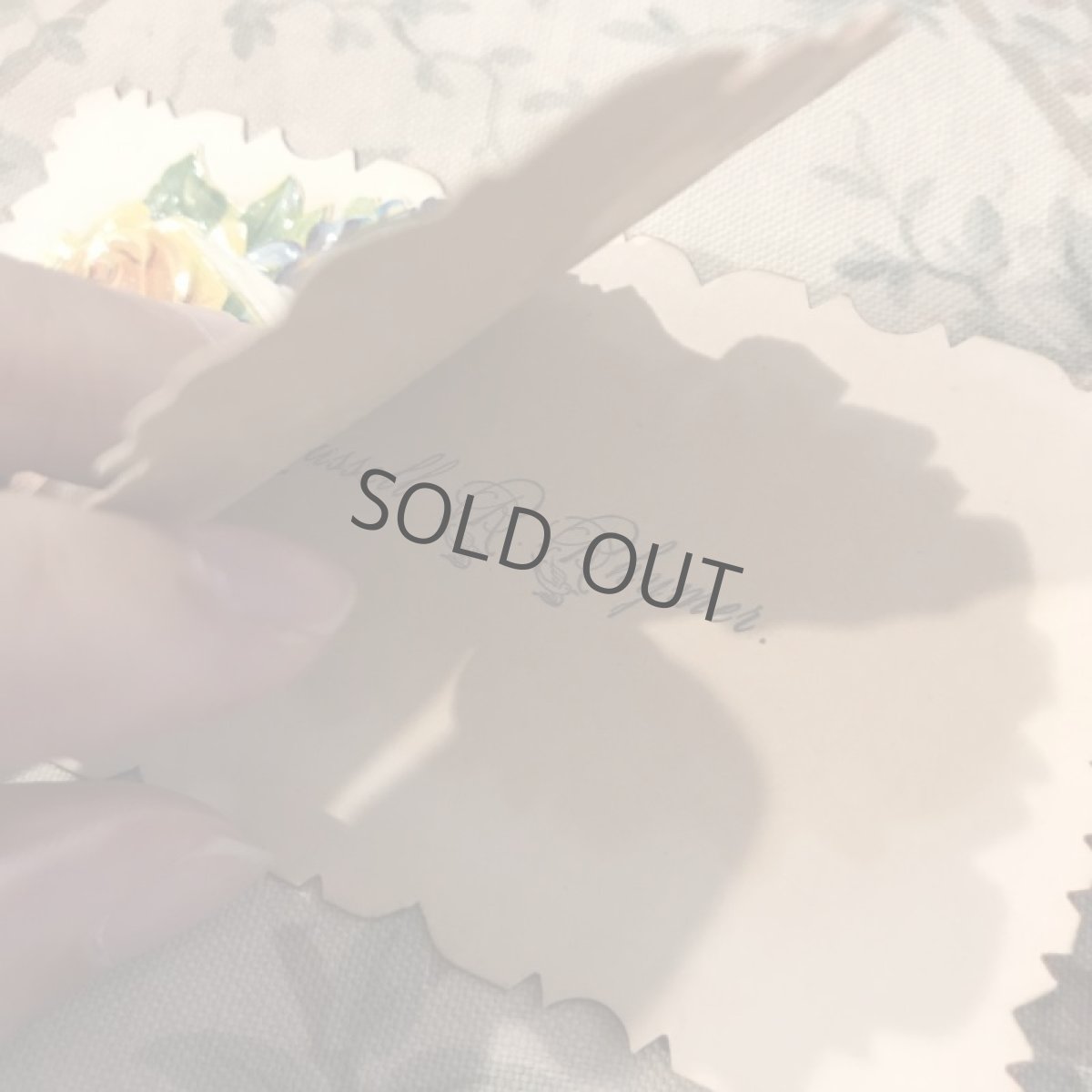 画像3: ヴィクトリアン コーリングカード 薔薇/鳩/ハンド (3)