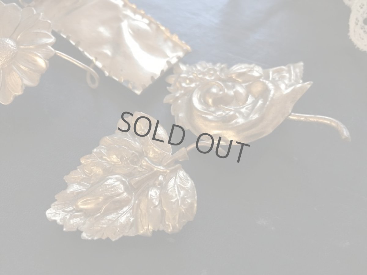 画像2: 葉/花 グローブドマリエ 飾りパーツ (2)