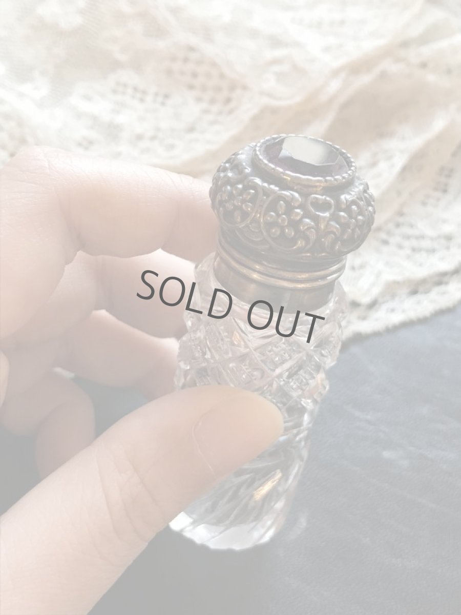 画像13: ガラス/シルバー 蓋つき香水瓶 (13)