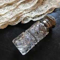 画像2: ガラス/シルバー 蓋つき香水瓶 (2)
