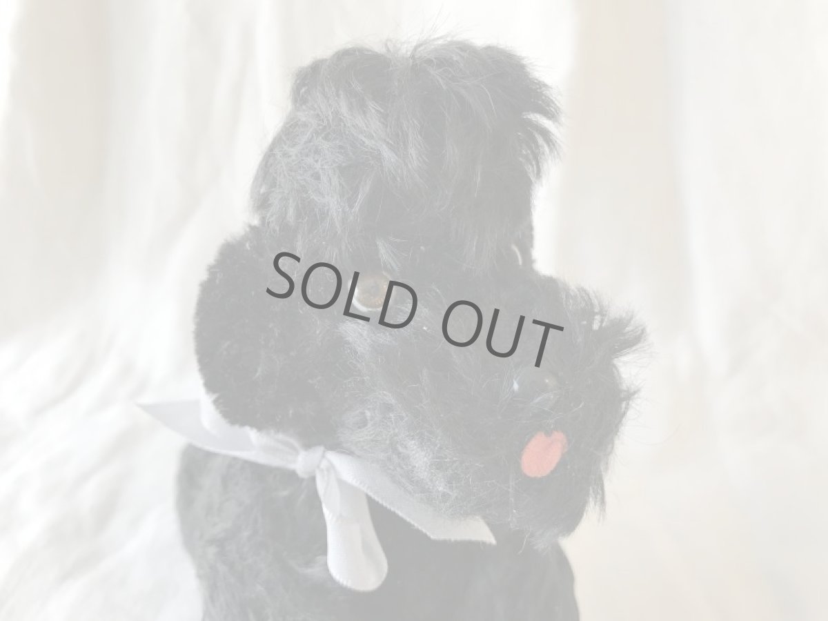 画像3: steiff プードルのぬいぐるみ (大) 黒 (3)