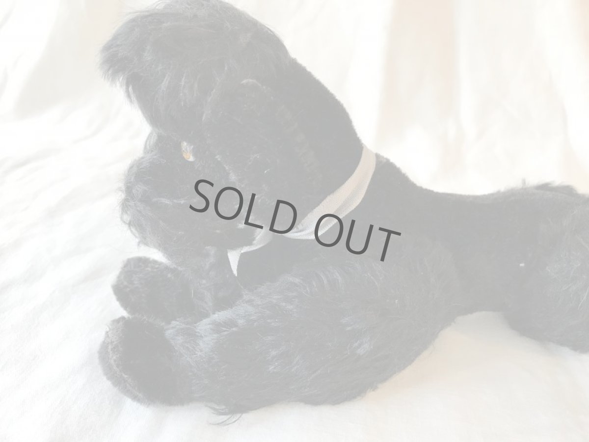 画像9: steiff プードルのぬいぐるみ (大) 黒 (9)