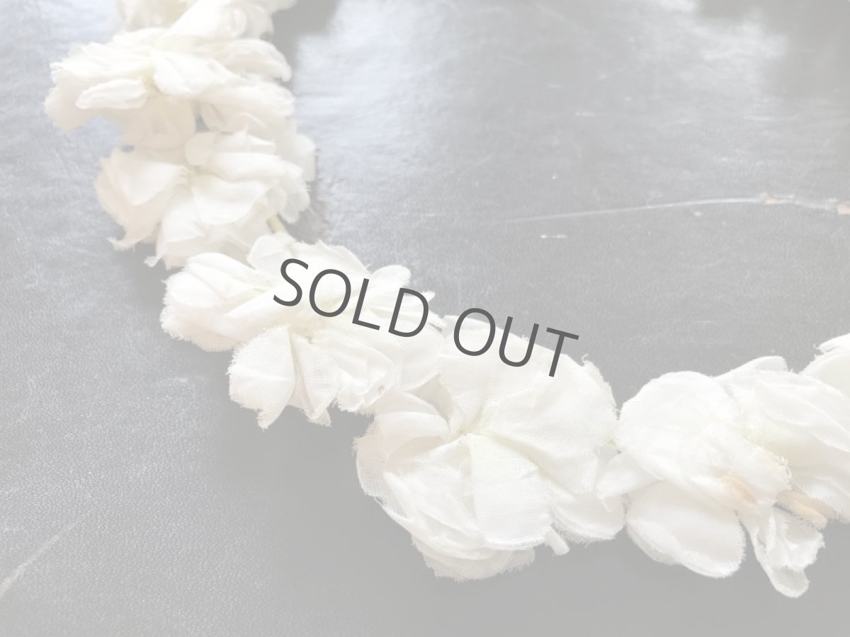 画像2: ウエディング用 布花ティアラ (2)