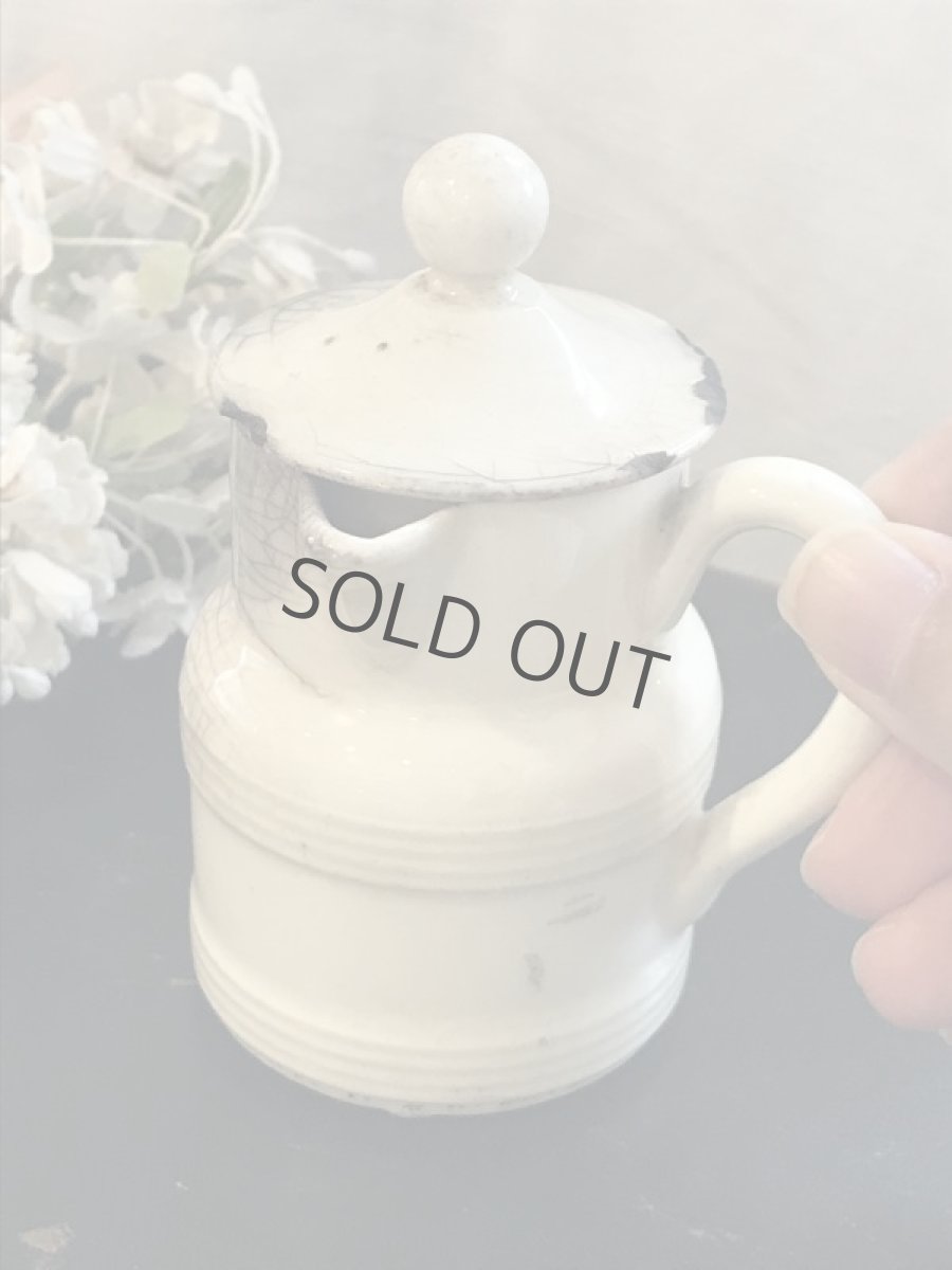 画像10: クリームピッチャー 白/陶器 (10)