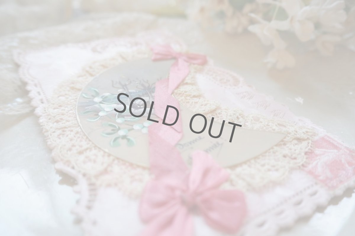 画像2: カード/ボーンアニー リボン/レース/セルロイド/手描き (2)