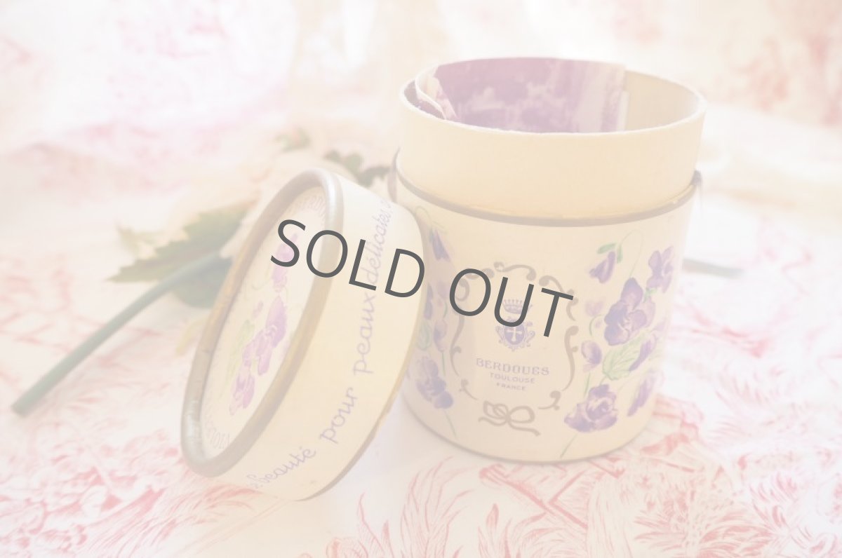 画像7: ザボン入り紙箱(スミレ柄) (7)