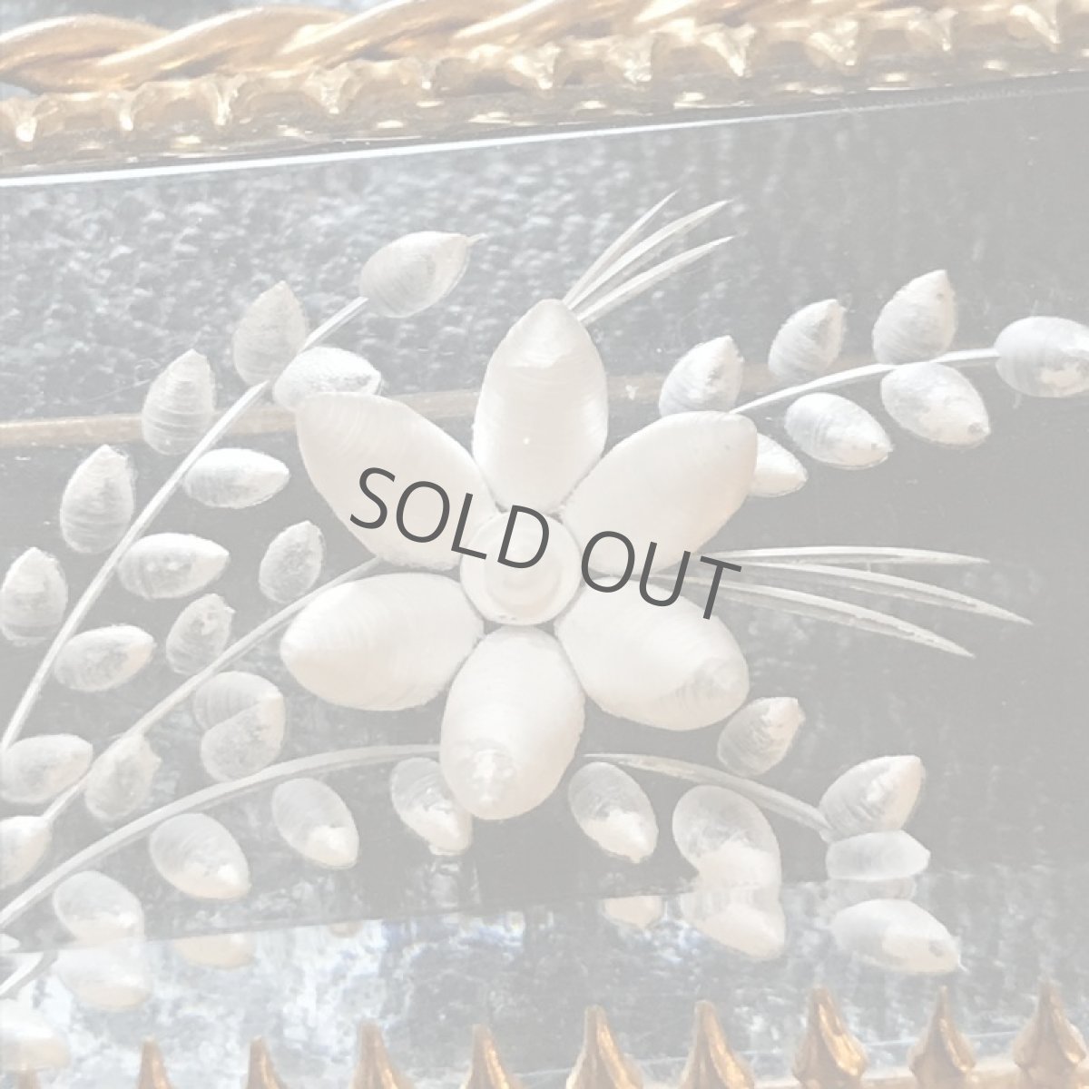 画像4: ルーサイト 花束モチーフのブローチ/四角 (4)