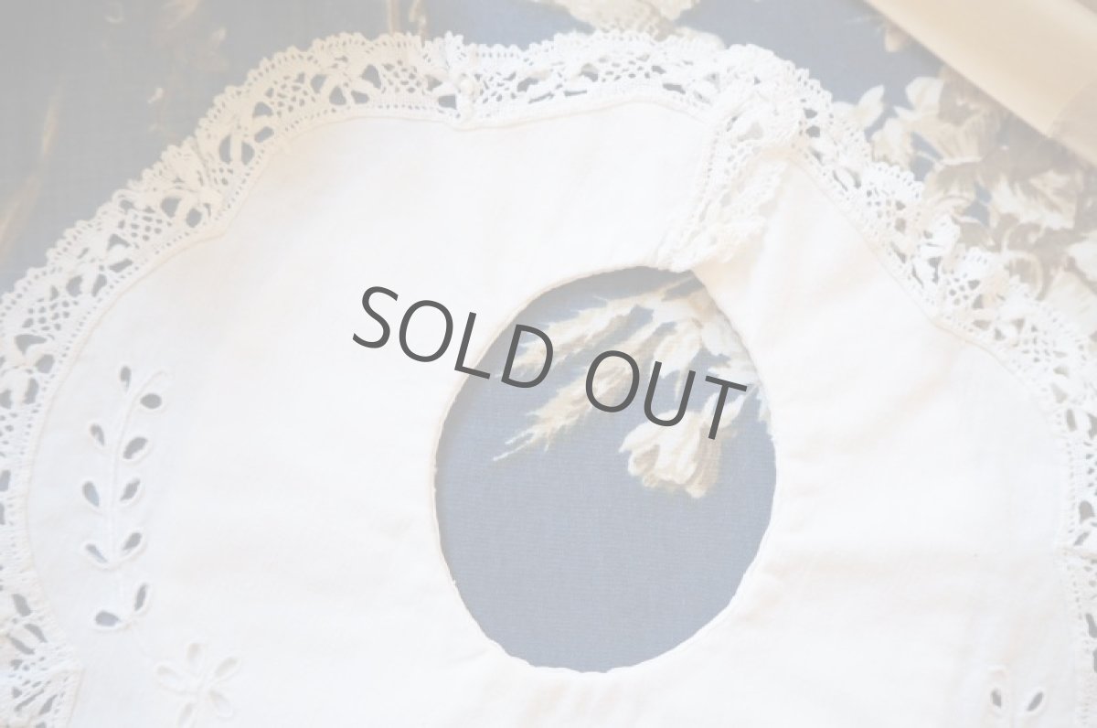 画像3: 手刺繍のベビースタイ/貝ボタン (3)