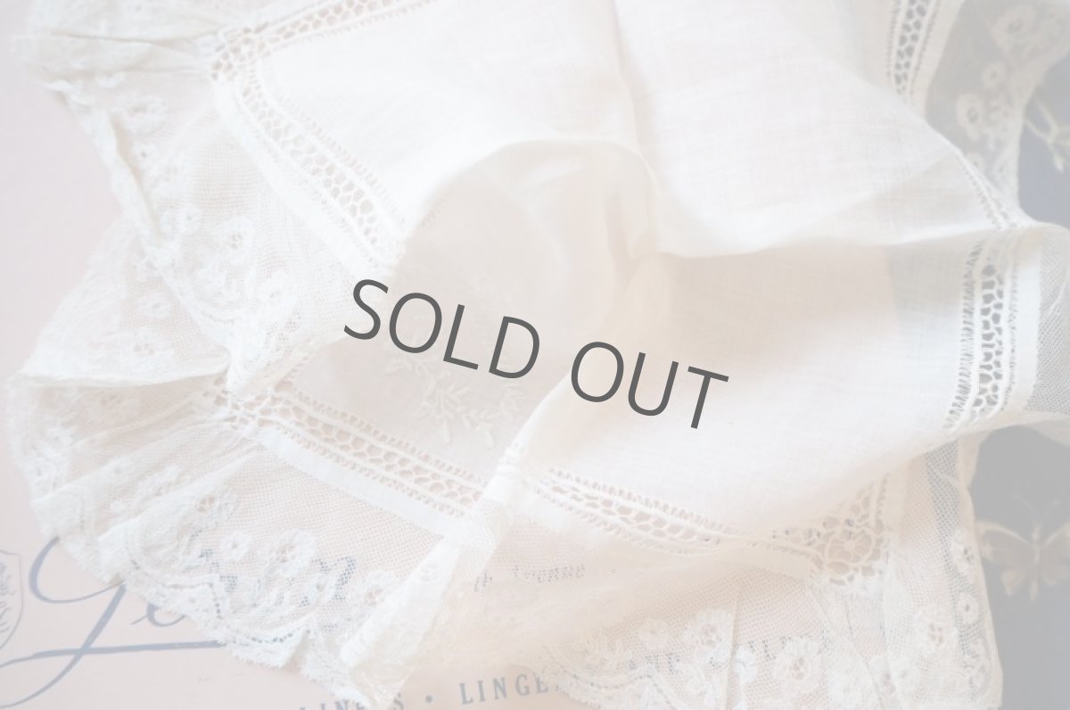 画像8: ウエディング用 レースのハンカチ (8)