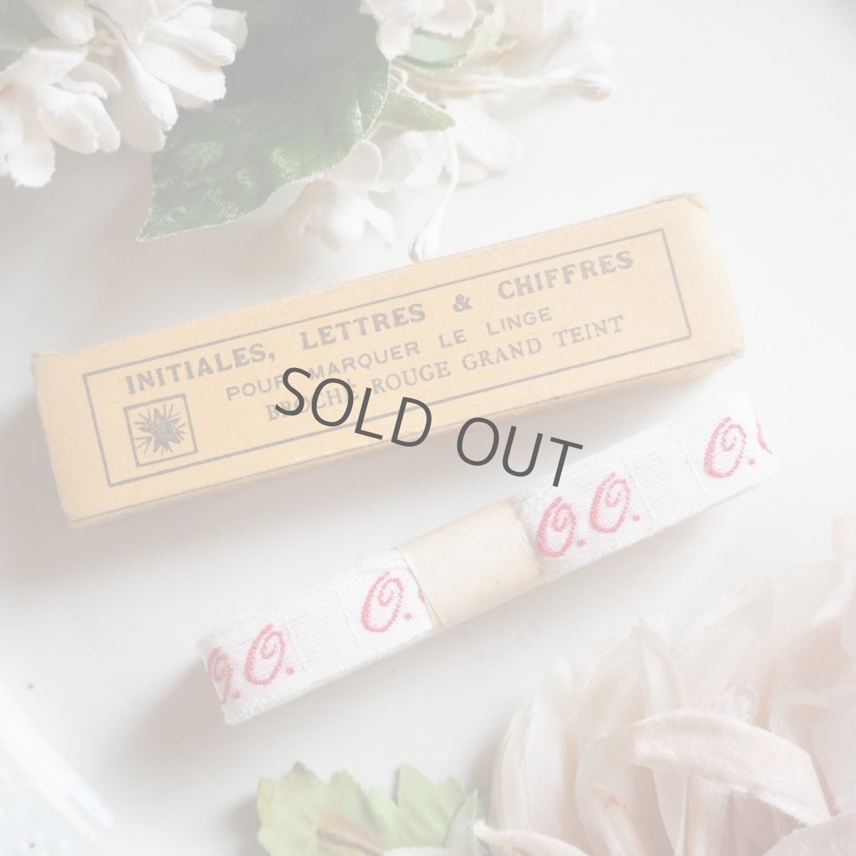 画像3: 箱入りモノグラム/刺繍布タグ/イニシャルテープ/O.O. (3)