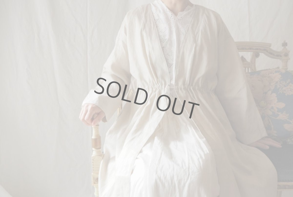 画像5: オールハンドメイド、リネンの羽織りカシュクール(charlotte & grotti) (5)