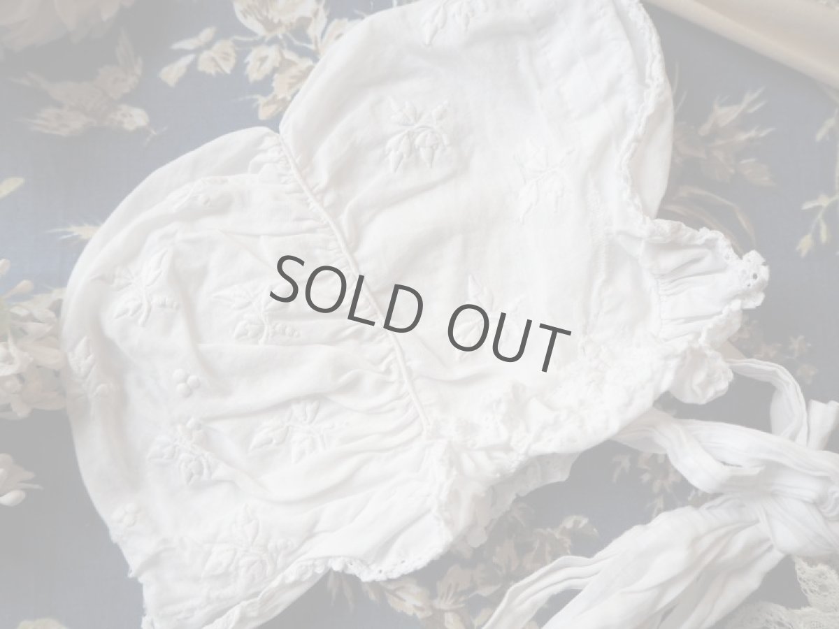 画像6: 手刺繍ベビーボネ (6)