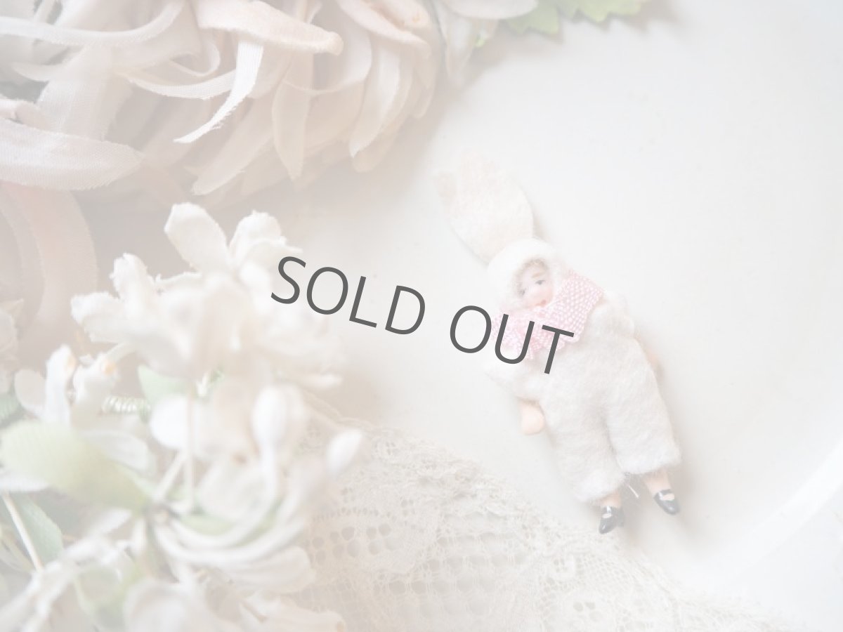 画像2: 極小ビスクドール/イースターバニー/紙箱付き (2)