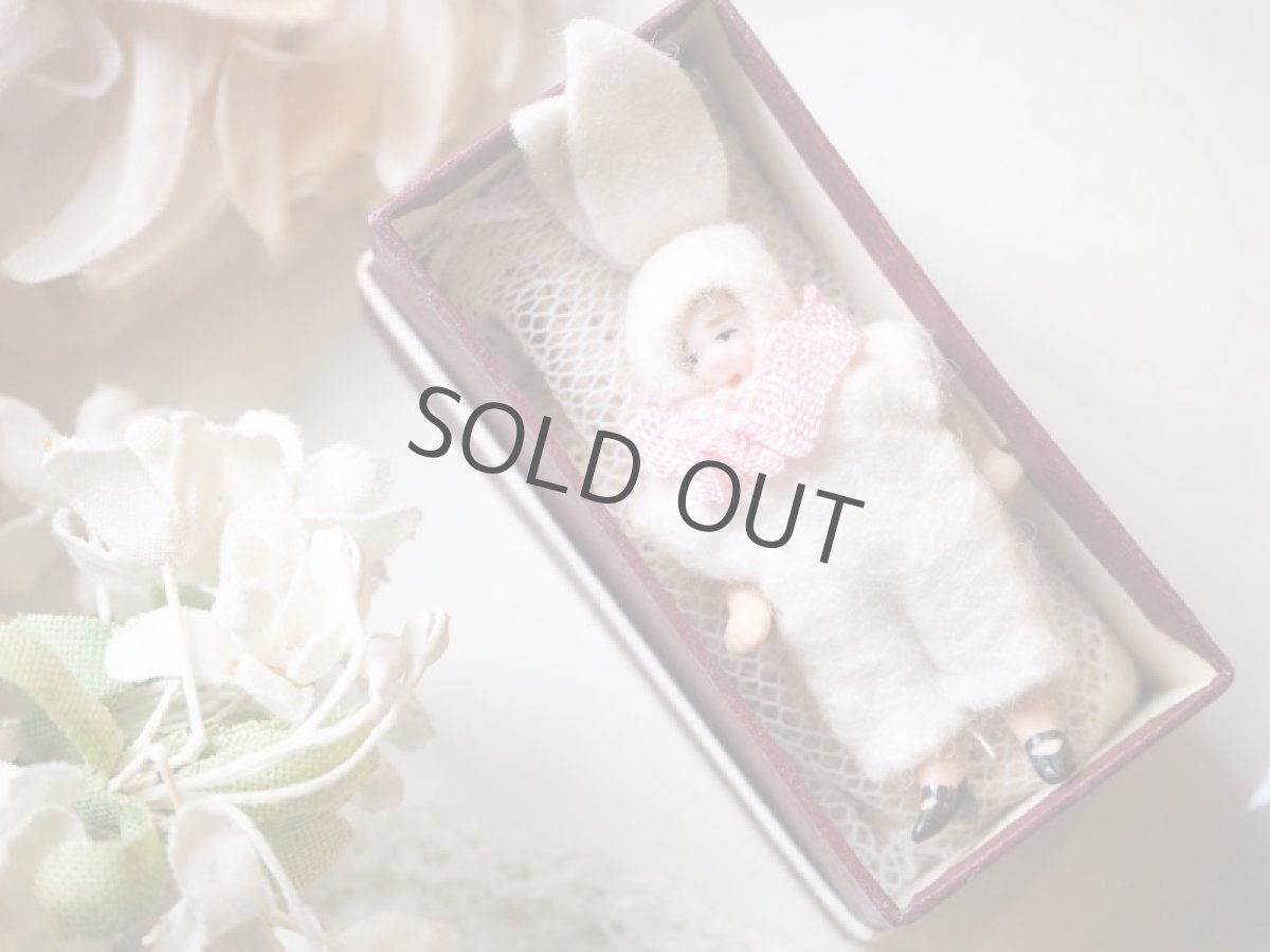 画像9: 極小ビスクドール/イースターバニー/紙箱付き (9)