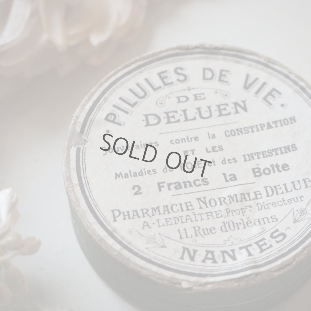 画像7: 丸型ラベル付き紙箱/薬箱/薄いグリーン (7)