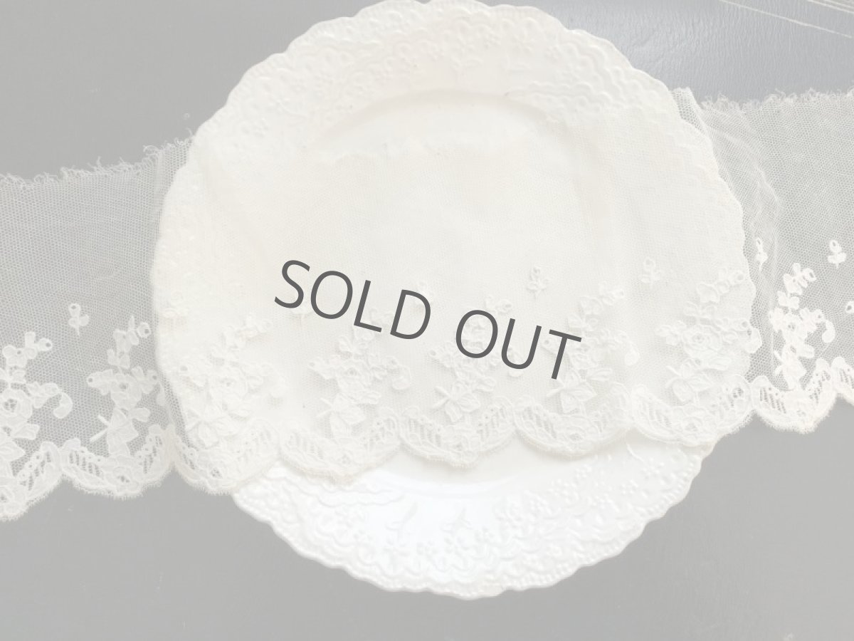 画像5: アップリケモチーフのレース端切れ (5)