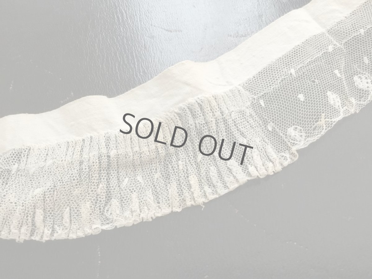 画像2: 襟レースのパーツ/端切れ (2)