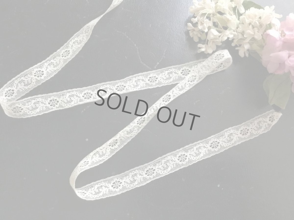 画像2: ネット刺繍の細レース/巾1.7cm(50cm~) (2)
