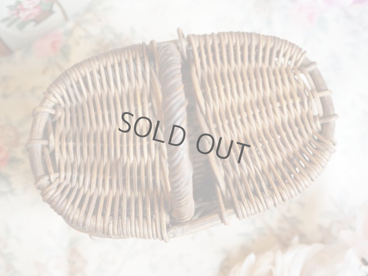 画像6: ドール用プチパニエ/蓋付き 籐製 (6)