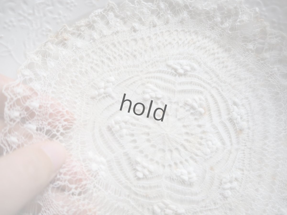 画像6: 羽根の様な柔らか繊細手仕事ドイリーB (6)