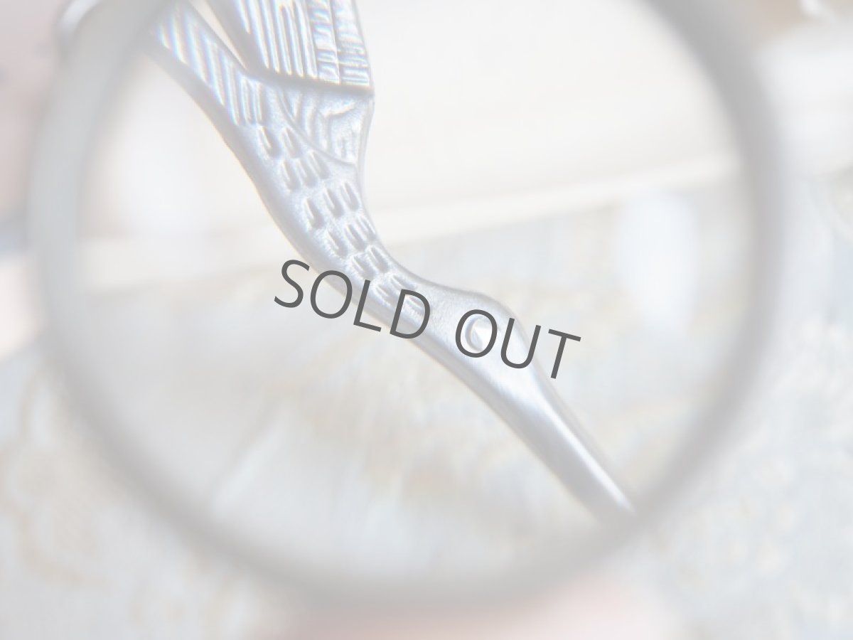 画像8: 裁縫用の糸切りはさみ/鷺 (8)