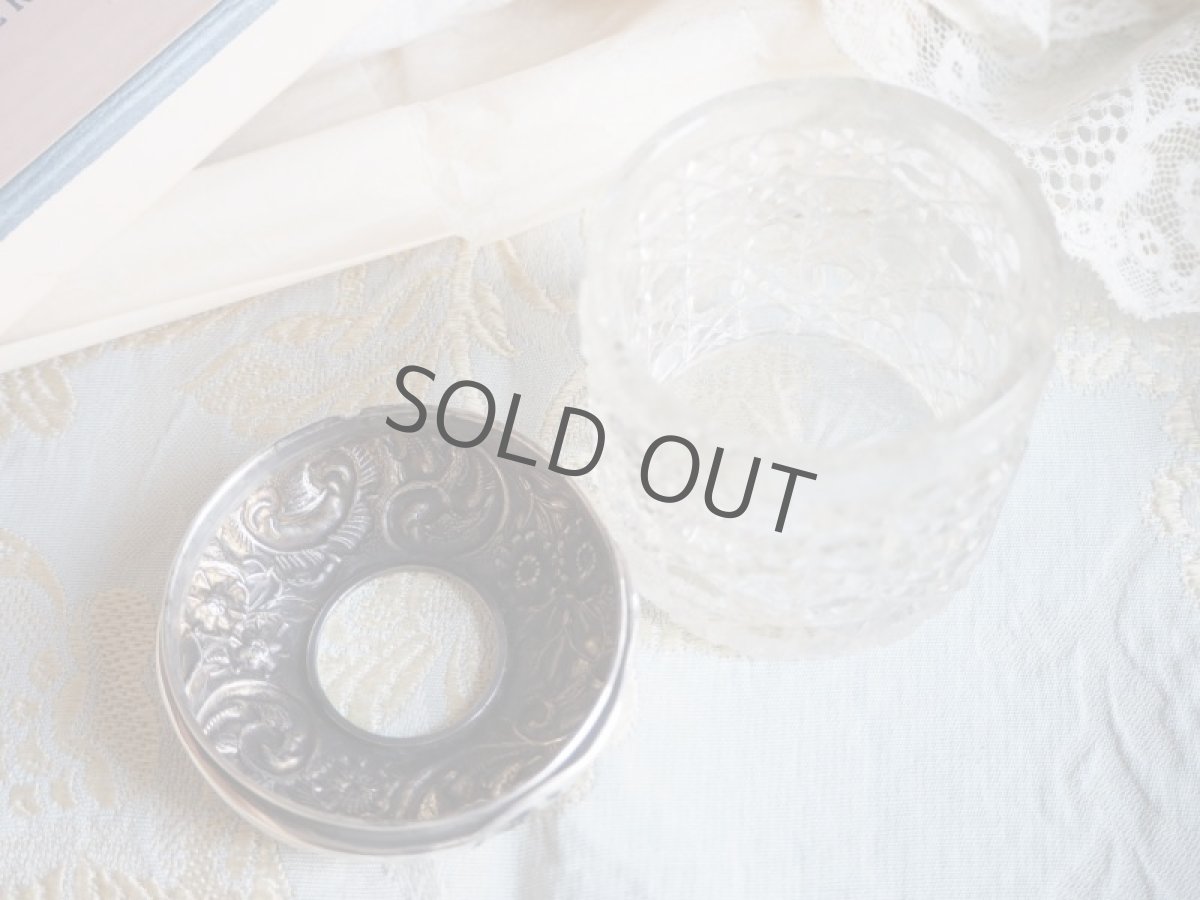 画像7: シルバー刻印ガラスのハットピン入れ/1901年イギリス (7)