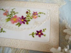 画像3: 小花刺繍のカード／封筒形 (3)