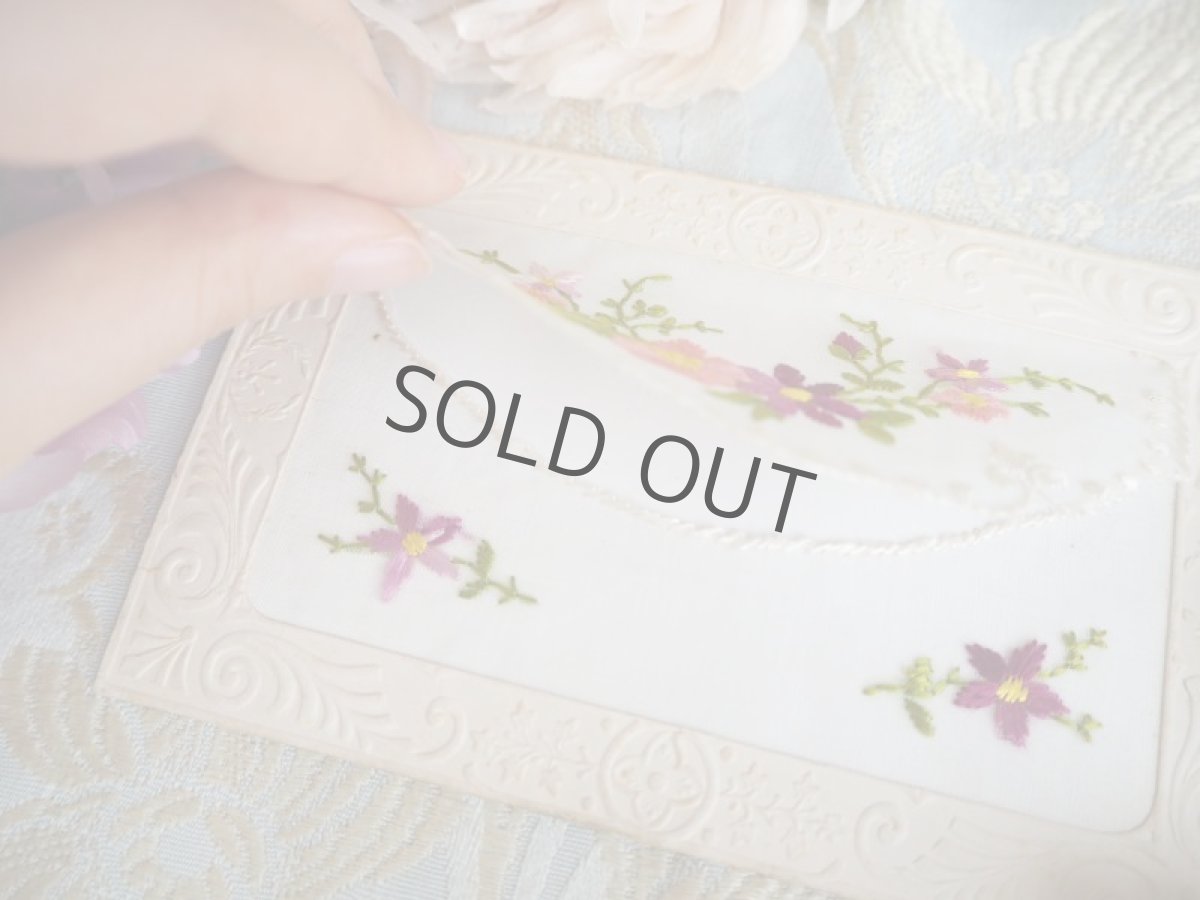 画像4: 小花刺繍のカード／封筒形 (4)