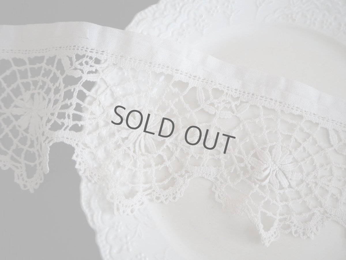 画像9: 手仕事リネンレース/端切れ (9)