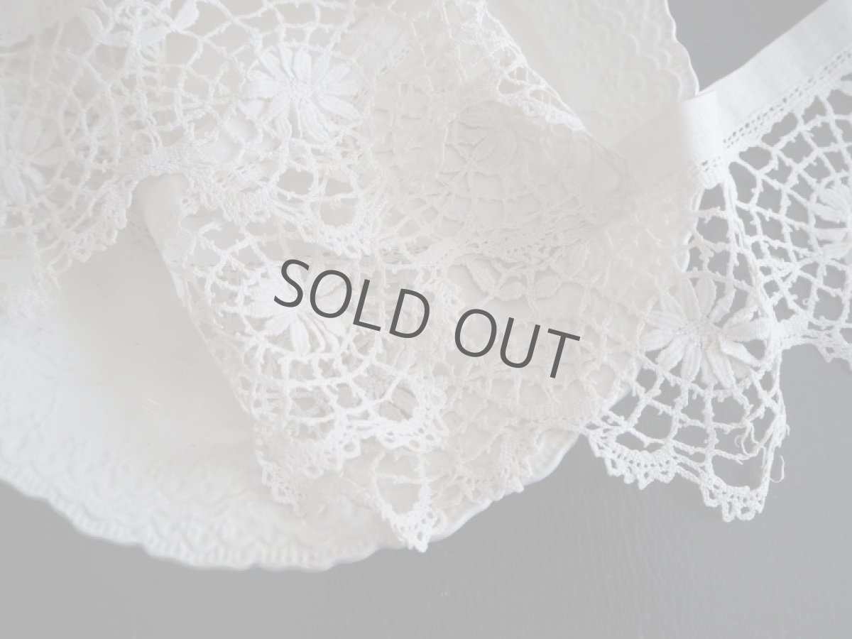 画像12: 手仕事リネンレース/端切れ (12)