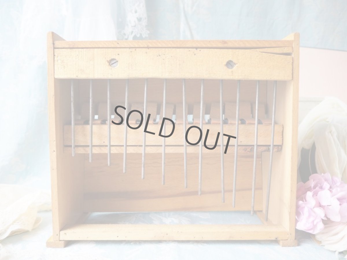 画像4: 花のデカール付き木製トイピアノ/音が鳴ります。 (4)