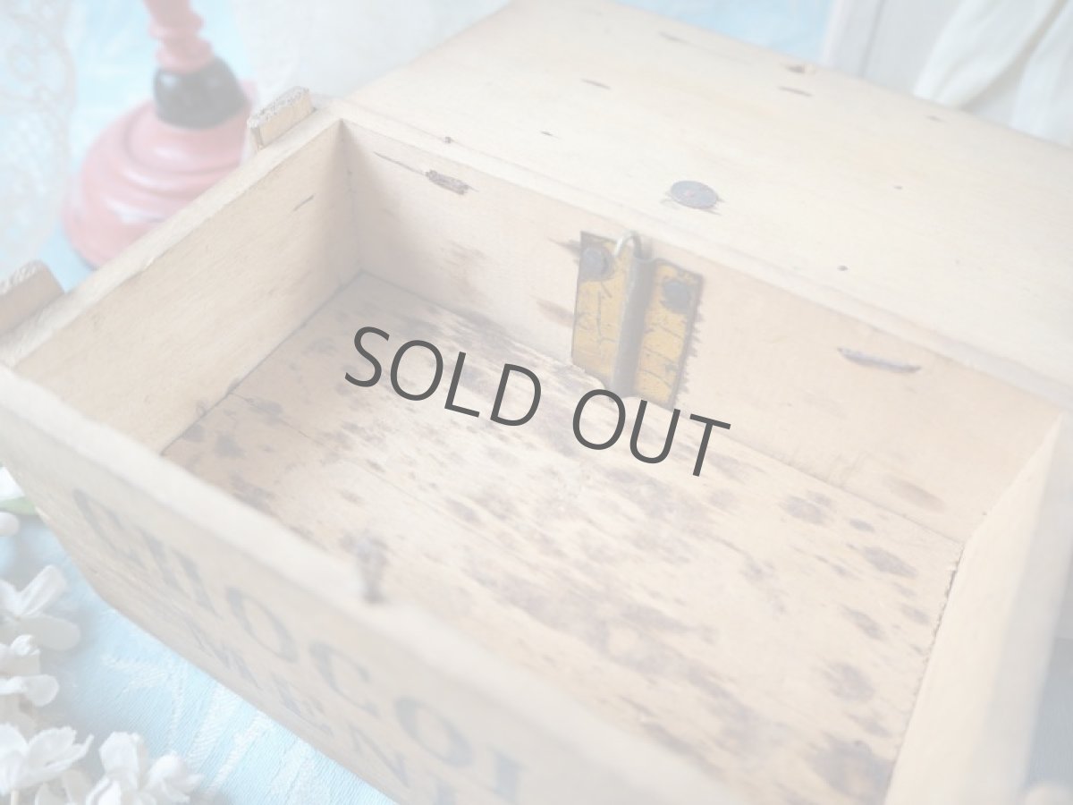 画像8: 超レアな広告文字チョコレートムニエ/フランス木箱 (8)