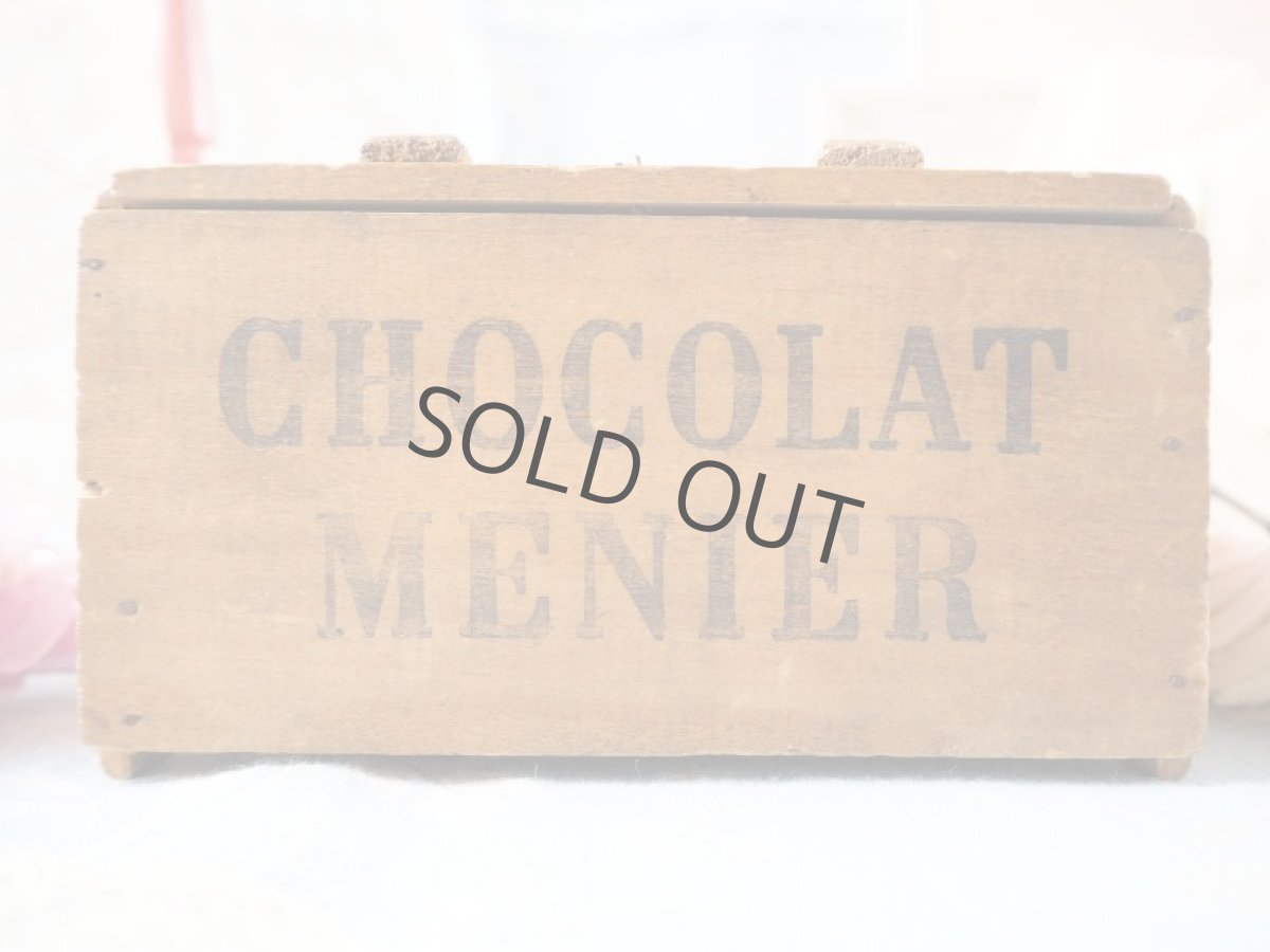 画像5: 超レアな広告文字チョコレートムニエ/フランス木箱 (5)