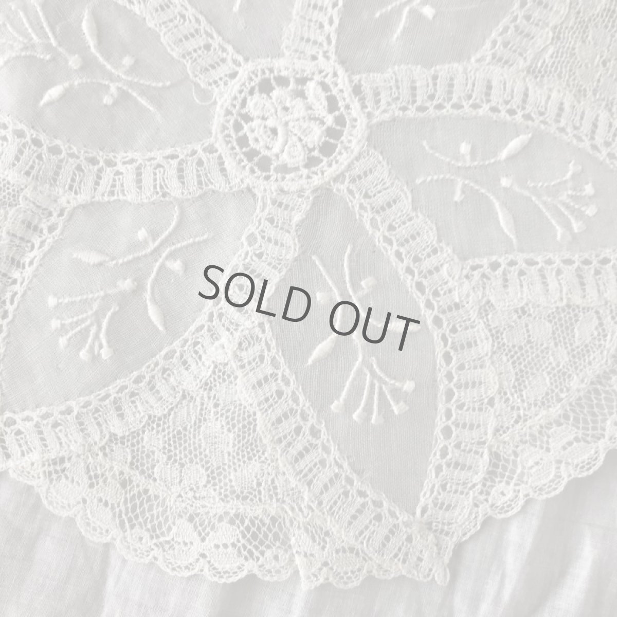 画像4: パッチワークレースのドイリー/ケミカルレース (4)