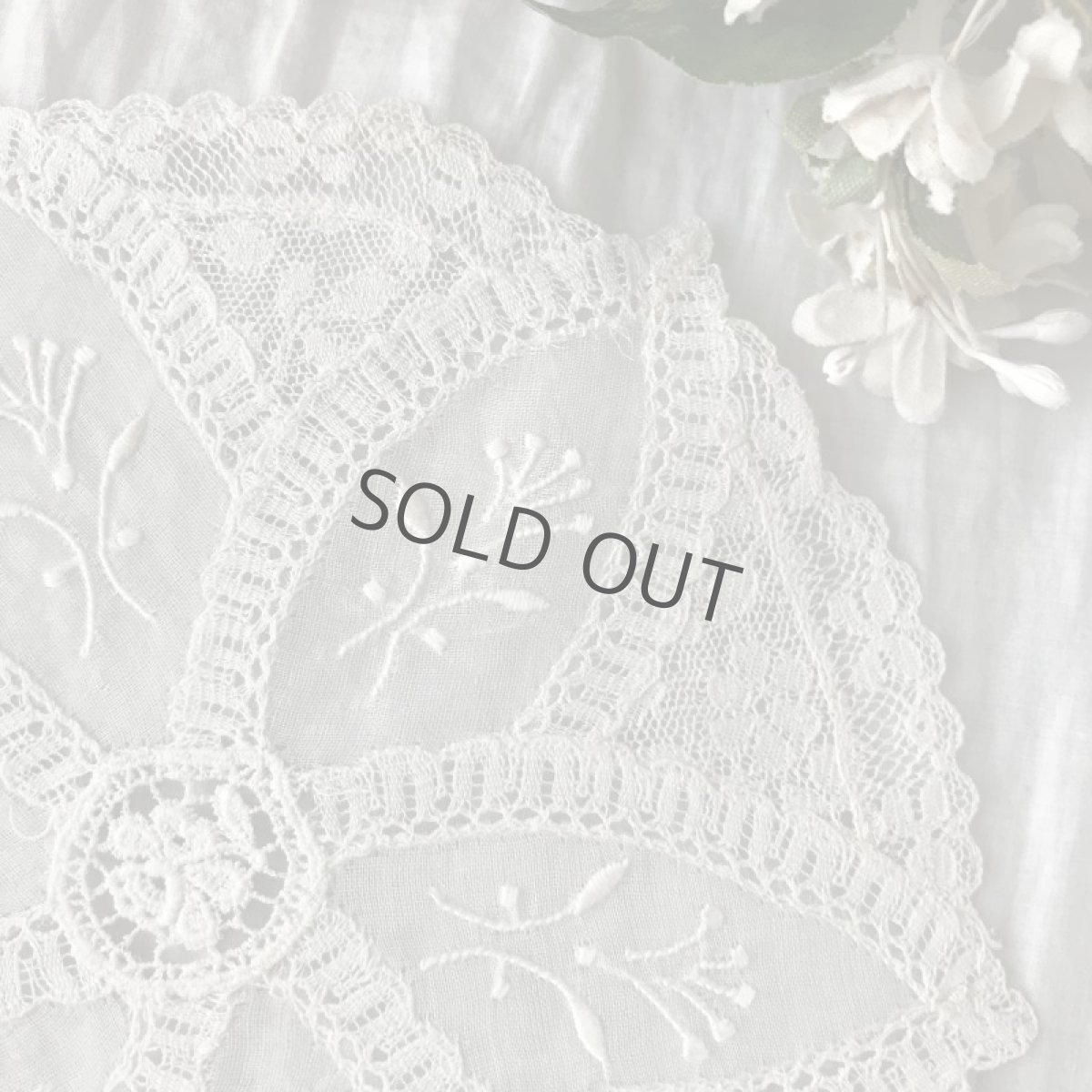 画像3: パッチワークレースのドイリー/ケミカルレース (3)