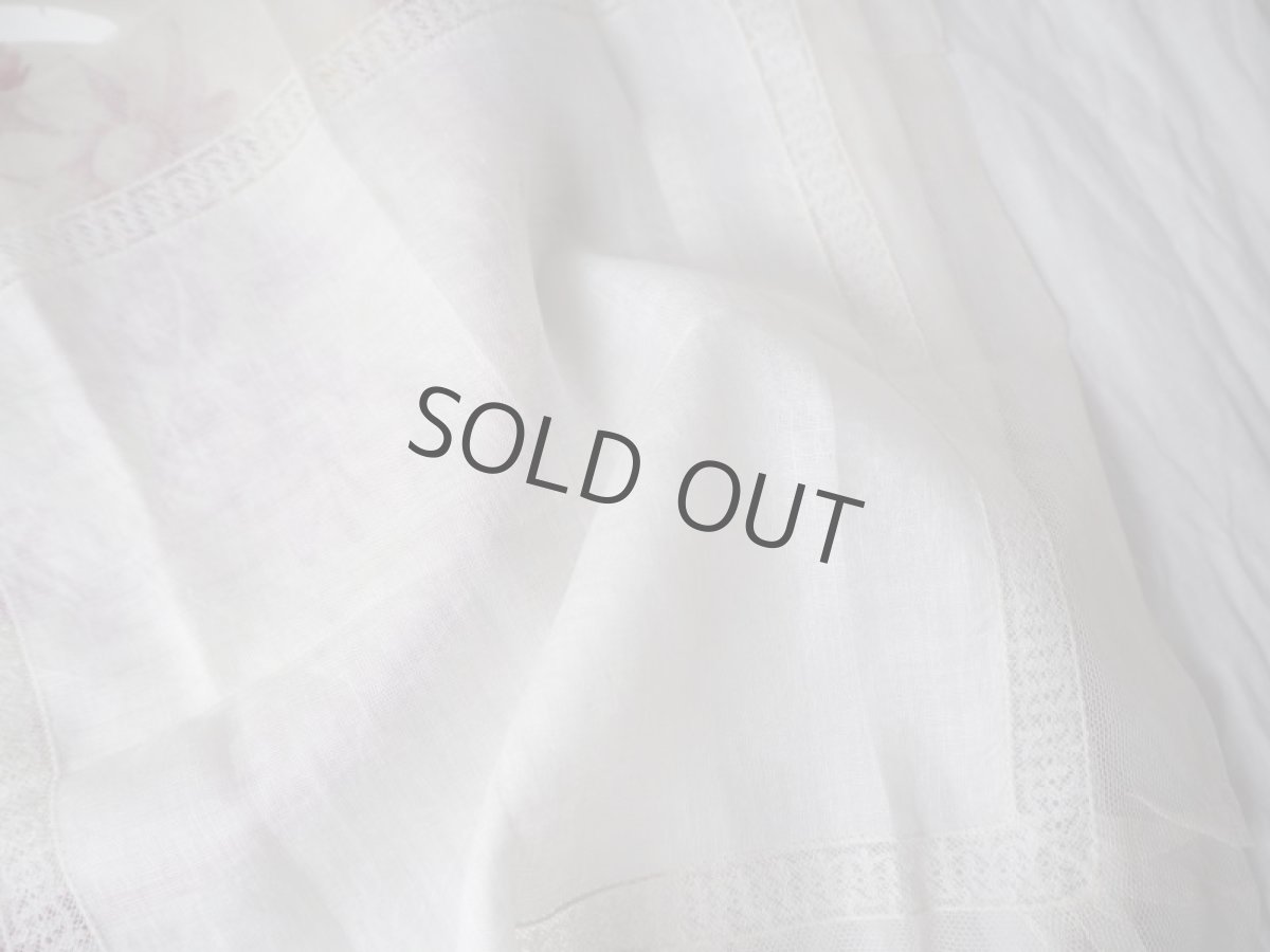 画像11: チュールと綿ローンのハンカチーフ (11)