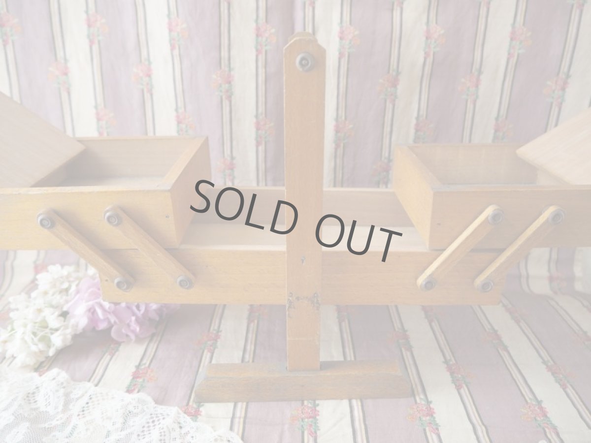 画像12: 小さな木製ソーイングBOX／子供用 (12)