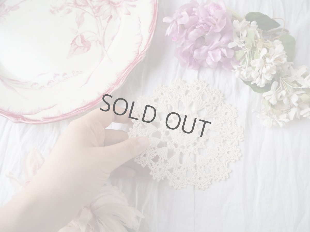 画像5: 細かなクロシェの小さなドイリー (5)