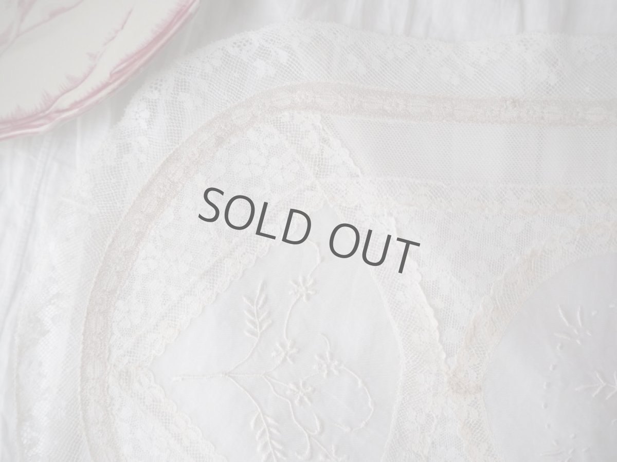 画像2: ノルマンディレースドイリー/楕円 (2)