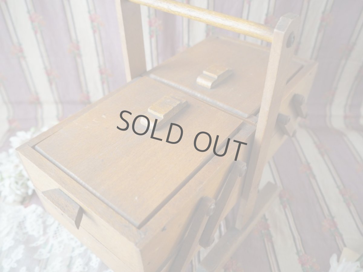 画像7: 小さな木製ソーイングBOX／子供用 (7)