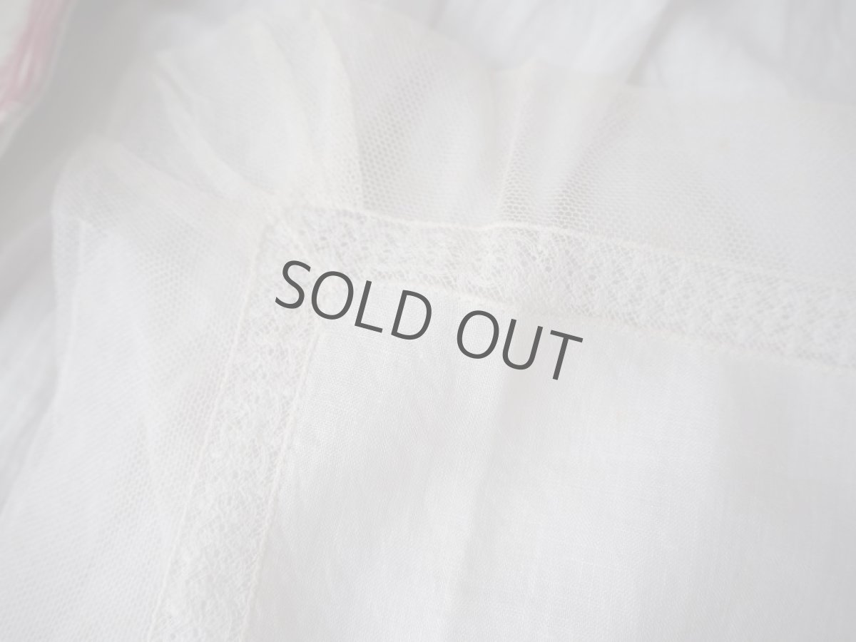 画像4: チュールと綿ローンのハンカチーフ (4)