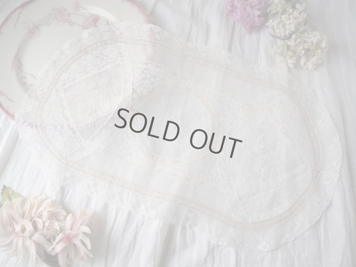 画像14: ノルマンディレースドイリー/楕円 (14)