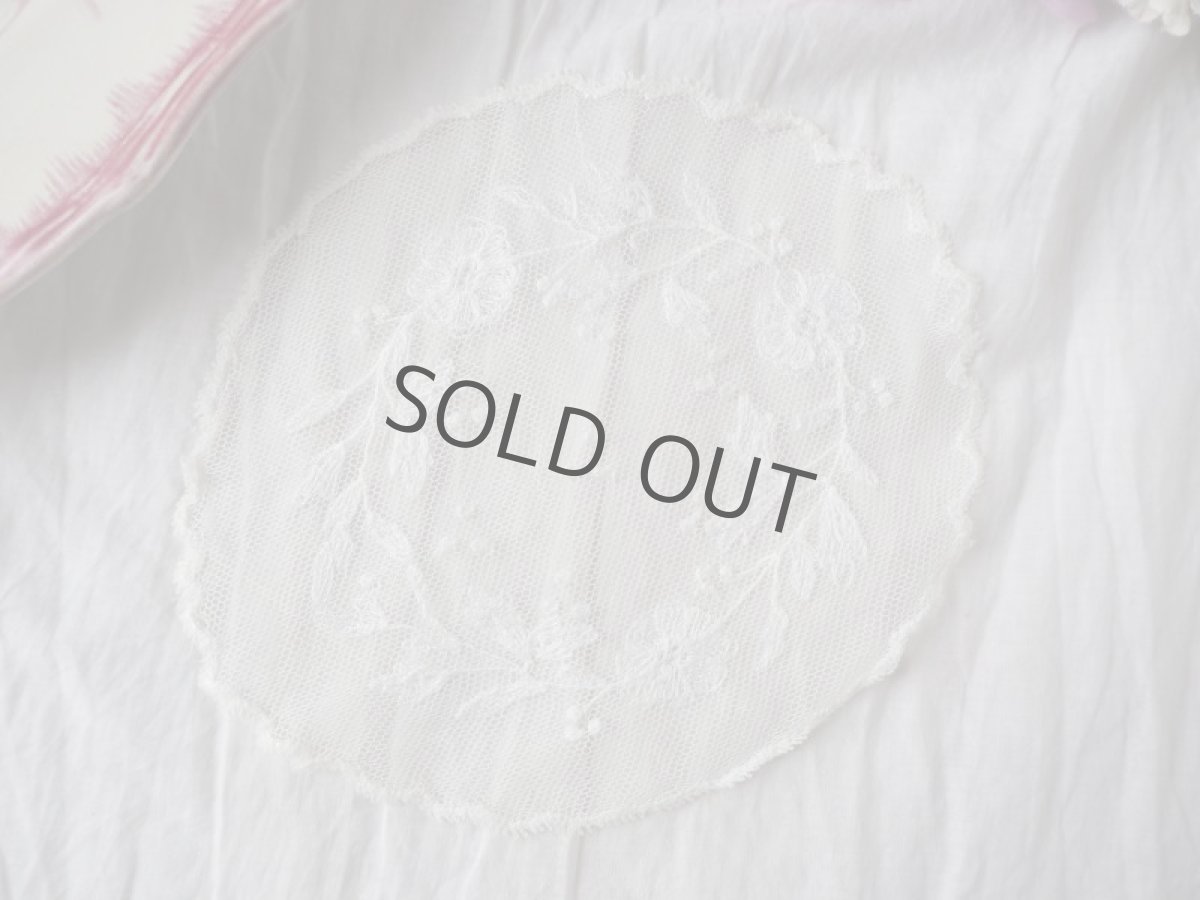 画像4: チュールに刺繍ドイリー2枚セット/※セール品 (4)