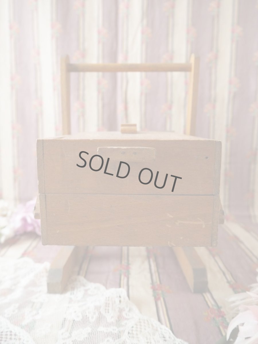 画像4: 小さな木製ソーイングBOX／子供用 (4)