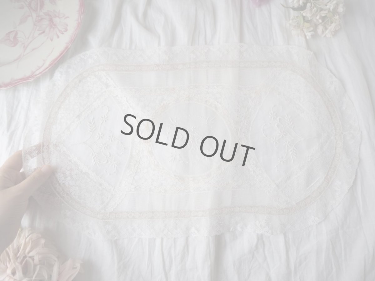 画像10: ノルマンディレースドイリー/楕円 (10)