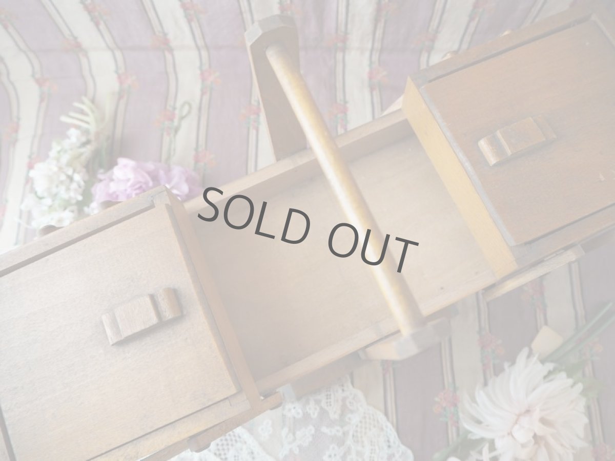 画像15: 小さな木製ソーイングBOX／子供用 (15)